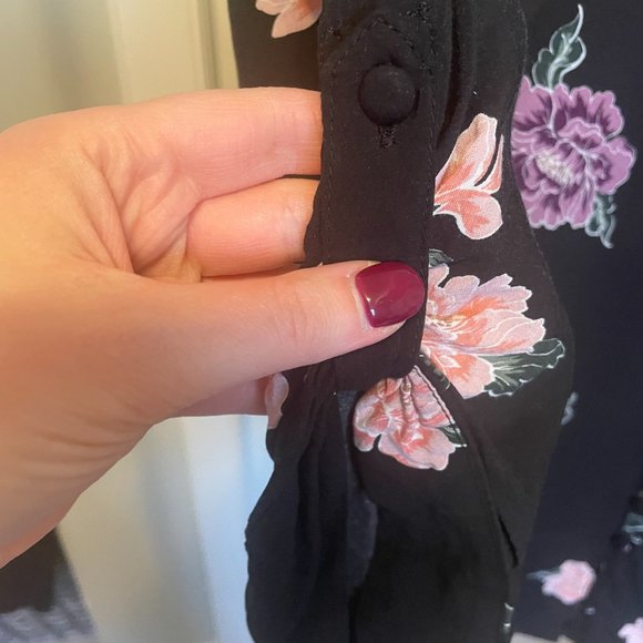 COPY - VGUC Size 1 Torrid Harper Challis Button-Up Rayon Blouse with ¾ Sleeves … - Picture 7 of 14